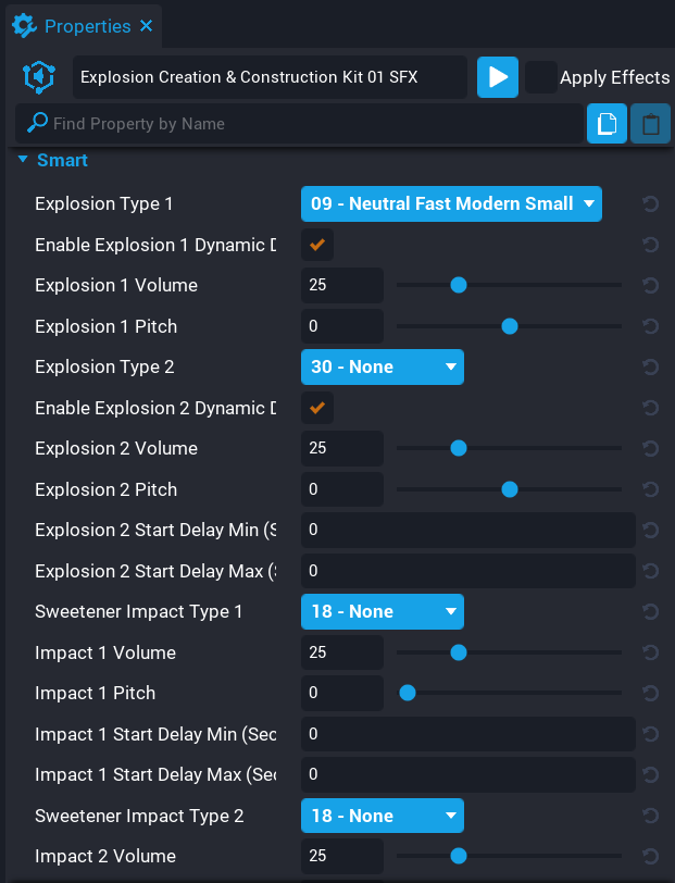 Explosion Properties