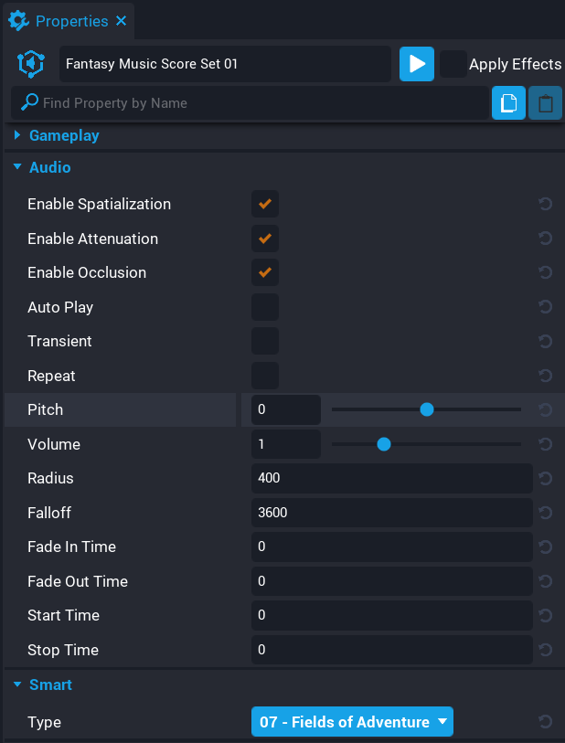 Music Score Properties