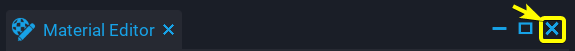 Close Material Editor